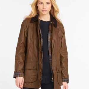 Barbour Lightweight Beadnell Jacket. Womens US Size 14. Color Bark. Never worn.